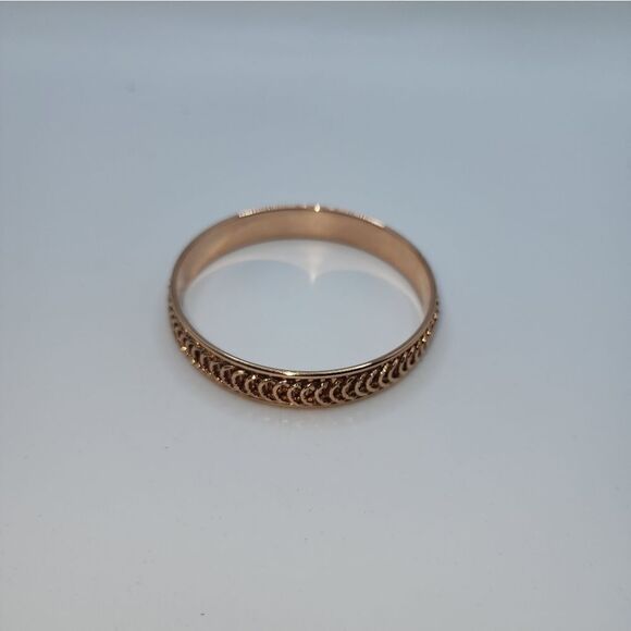 Bronzo Italia Average Diamond Cut Spiral Round Bangle NWOT - Picture 6 of 6
